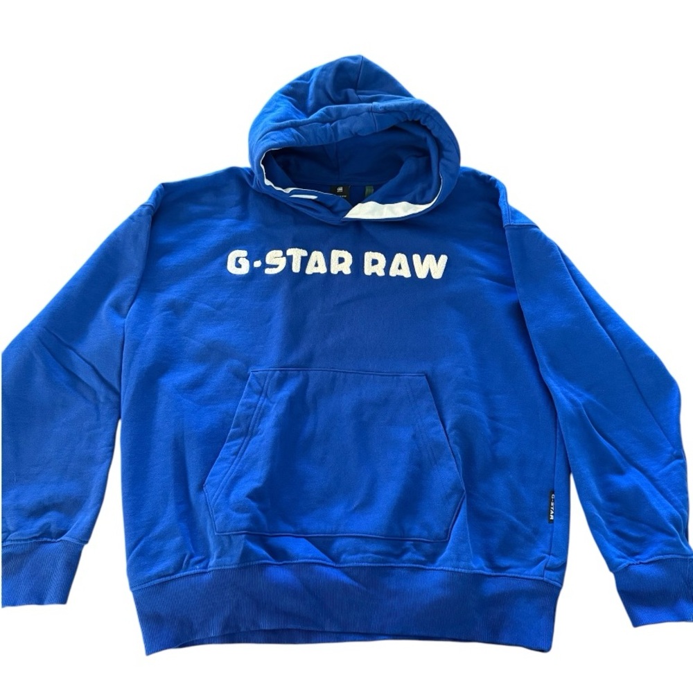 G-Star Blue Pullover Hoodie Sweatshirt
